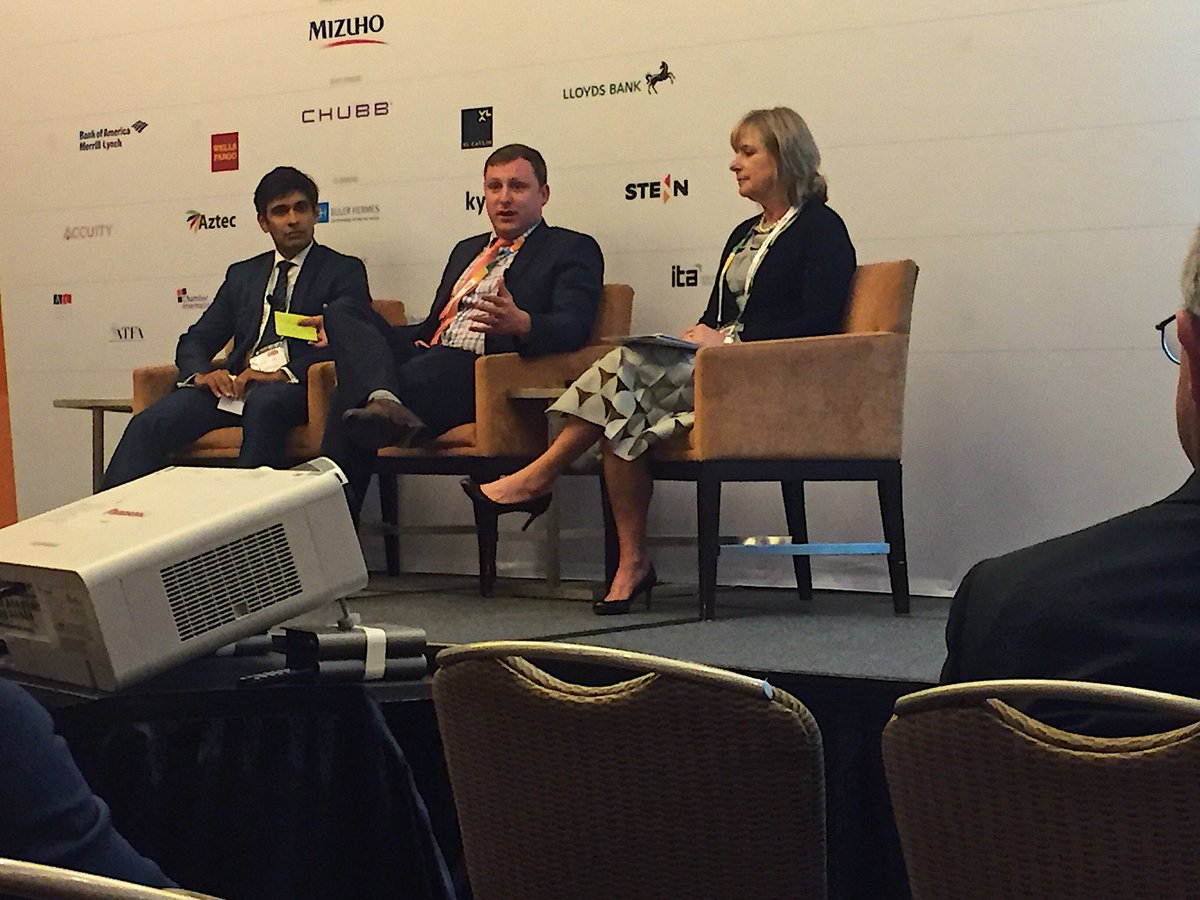 PayMeCloud's tweet photo. Great panel discussion at #GTRUS discussing Optimizing working capital for the middle market @gtreview https://t.co/NBXDcuHcXc