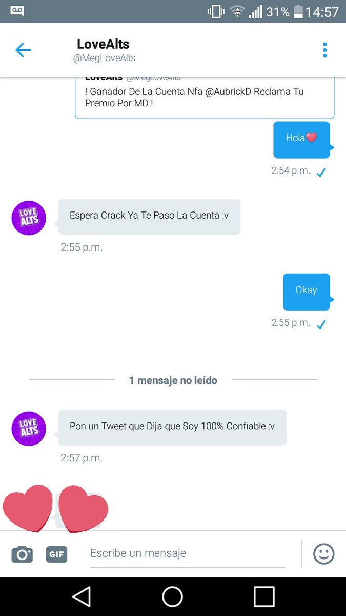 AubrickD's tweet photo. @MegLoveAlts Si es confiable 100%
Cuando ganas ganas y te da tu premio enseguida 
Sin tonterías no hacerte esperar 
Sigan así cracks ❤💖 https://t.co/DH3A5PsSJi
