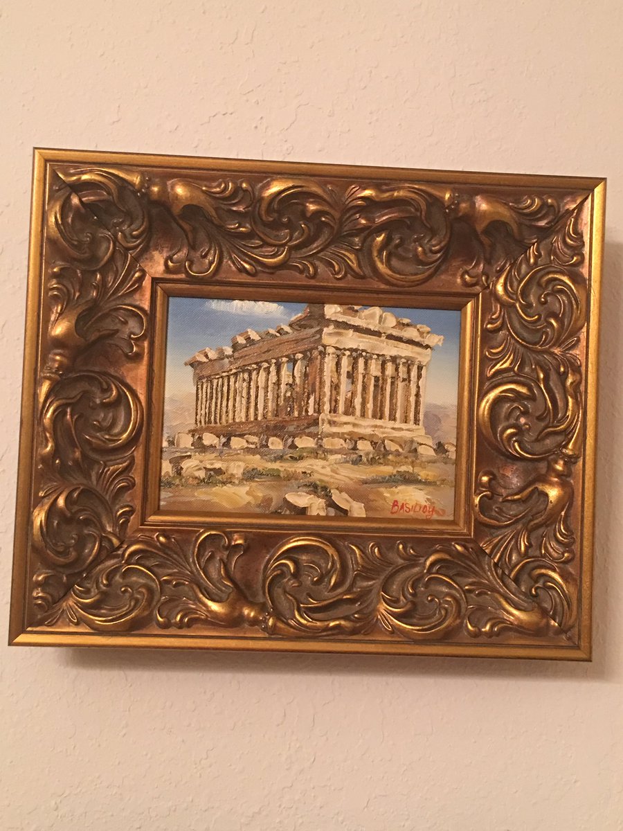 micaelaegarza's tweet image. @HobbyLobby You are amazing at what you do, you made my painting's come alive,Thank you 🙏🏻 #custommadeframes❤️ #HobbyLobby #VacationSouvenir