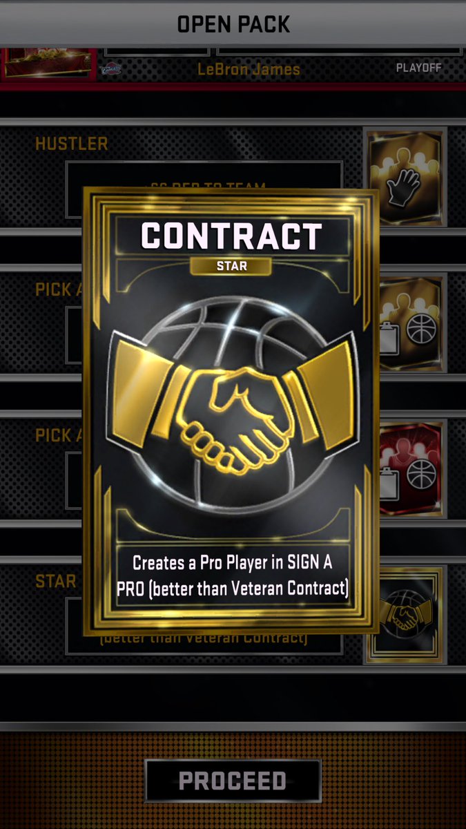 NateDaGreat26's tweet photo. What a #GreatPack opening. KING 👑 James, Star ⭐️ Contract and a dupe CP3 to Pro #MyNBA2K17 https://t.co/WrVzAiutTo