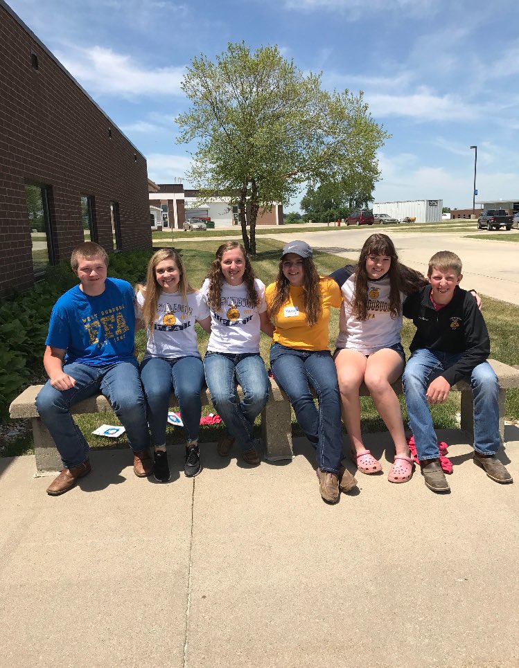 WestDubuqueFFA's tweet photo. Chapter Officers attended COLT Conference today and are excited to take on this year together! #iaffa17 https://t.co/p5lX9u3zdd
