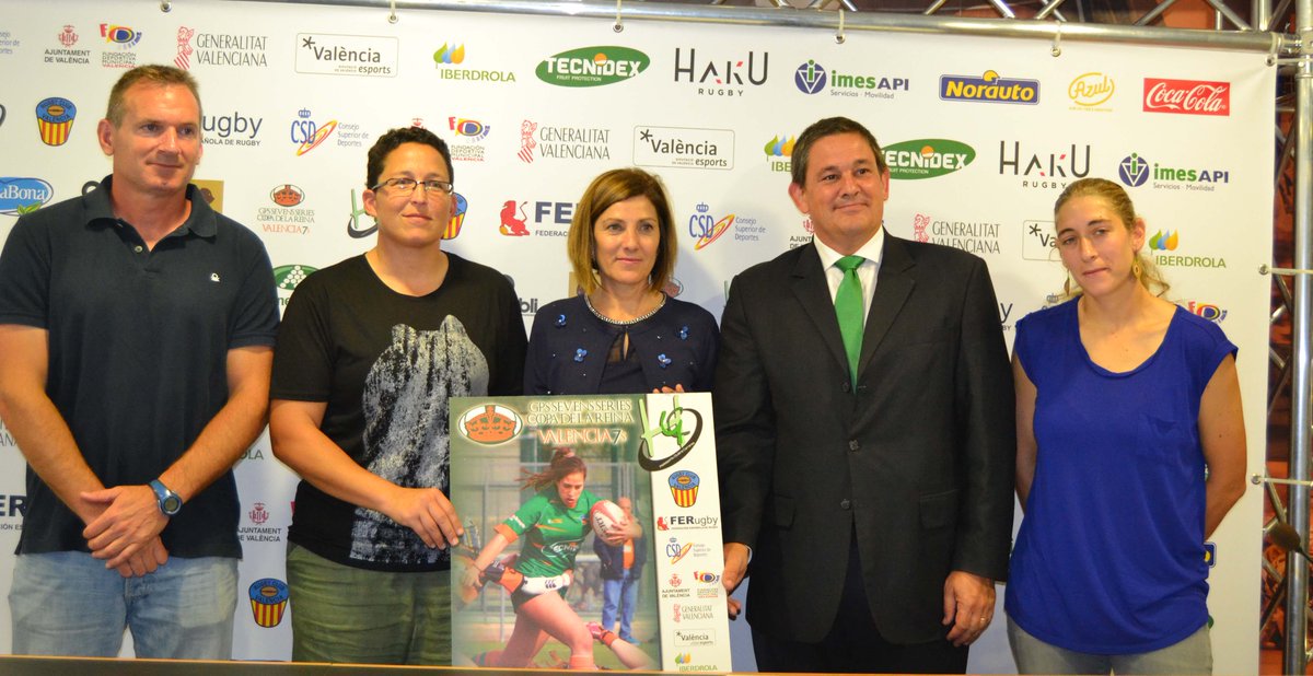Presentado hoy en Valencia Grand Prix Sevens Copa de la Reina que se celebrará los días 17 y 18 junio en @4_carreres rugbyval.es/presentado-en-…