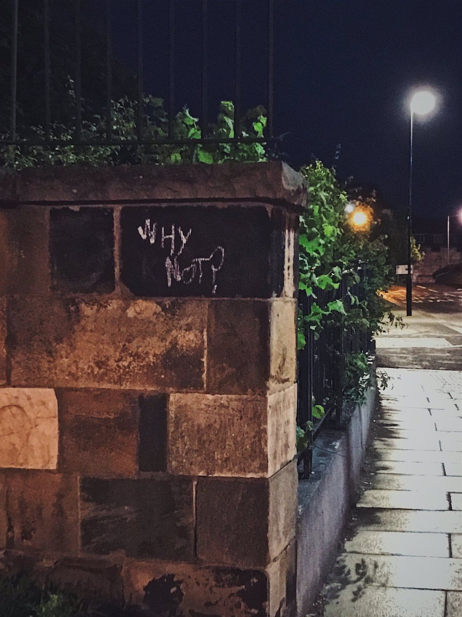 this graffiti seems inspiring but then you realise it's written just before a bridge