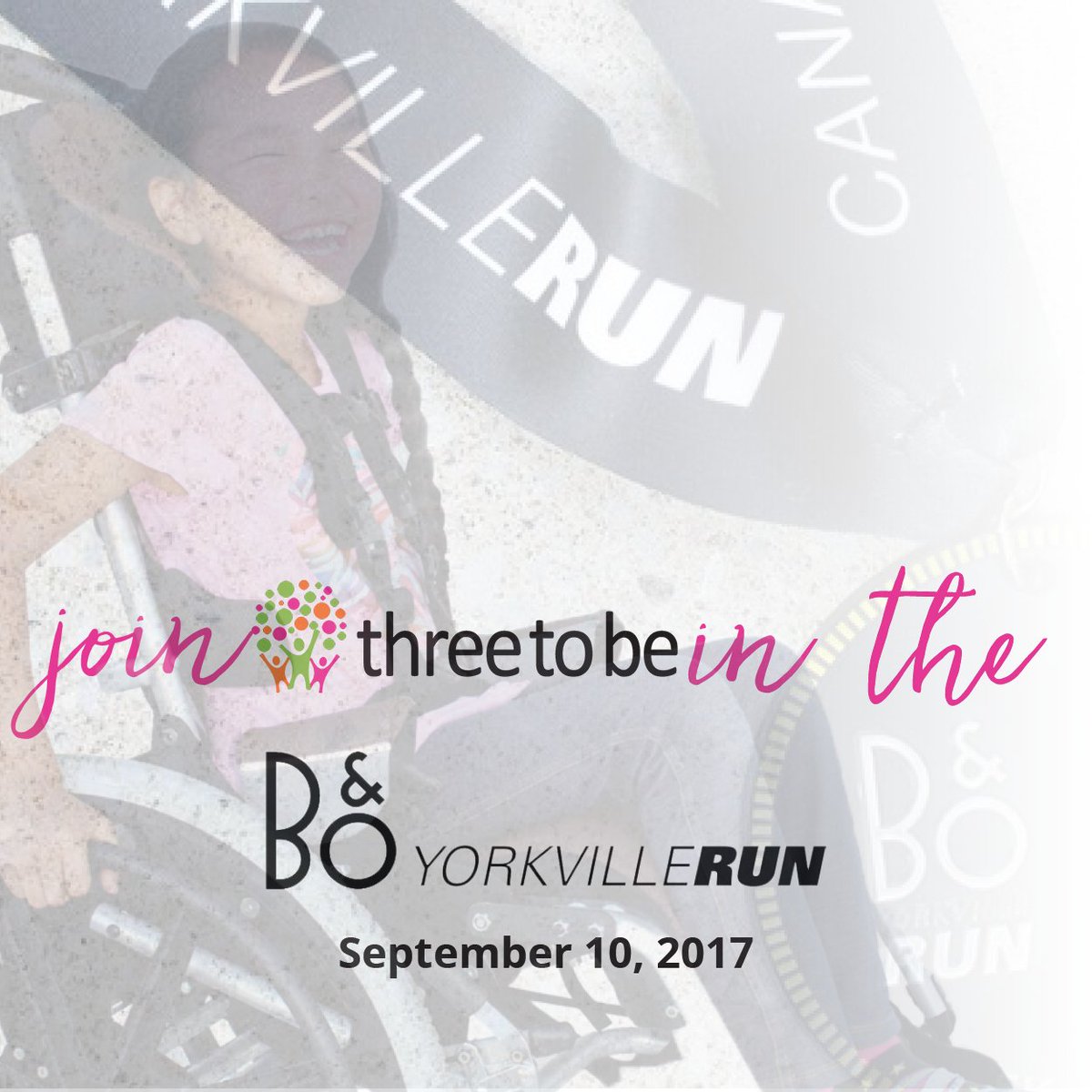 threetobe's tweet photo. We are proud to partner with the @YorkvilleRun on Sept 10! Join #threetobe in this exclusive 5km #fundraising event https://t.co/XxZ7y9kDlb https://t.co/B9zJLGob1N
