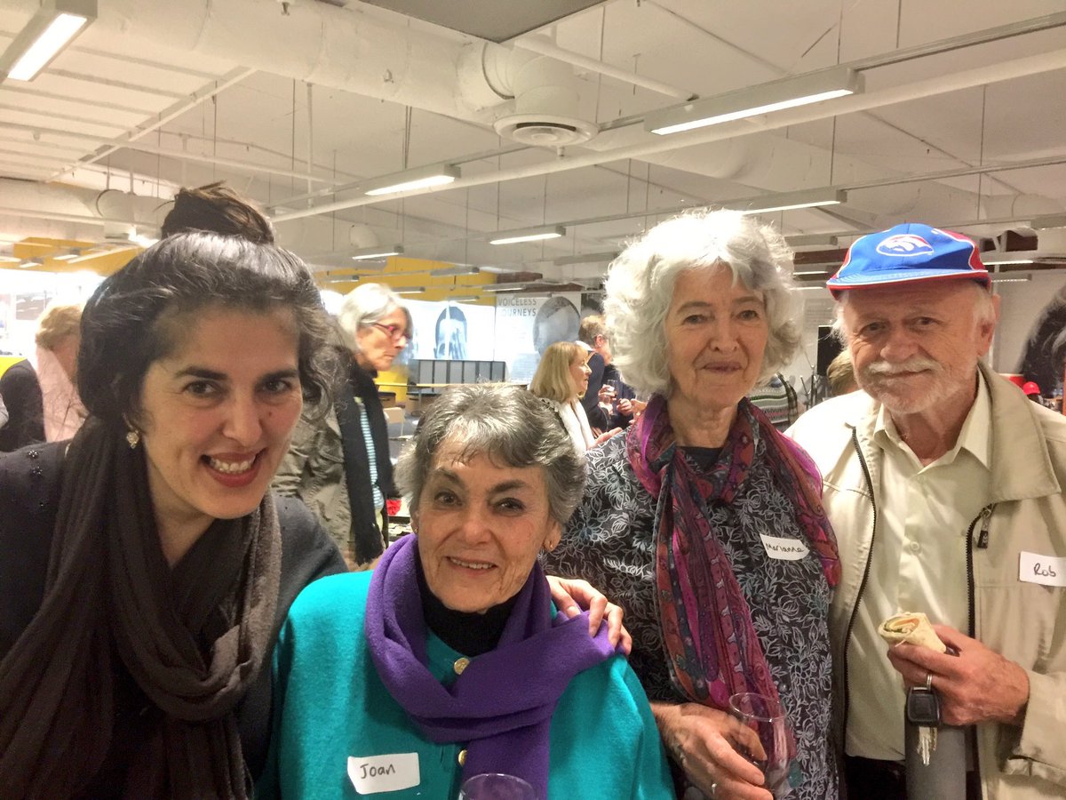 Kon__K's tweet photo. Meet Nola (my sis), Joan, Marianne and Rob. They all joined me in 2001 at @ASRC1 as volunteers & all still here. In awe of each β€. #ASRC16 https://t.co/HRN3iStgki