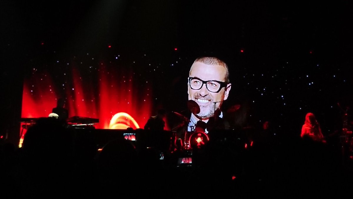bppulseLIVE's tweet photo. Elton's touching tribute to George Michael this evening was both spectacular and truly emotional. Not a dry eye in the house! #EltonTour https://t.co/RsPd2fMtVg