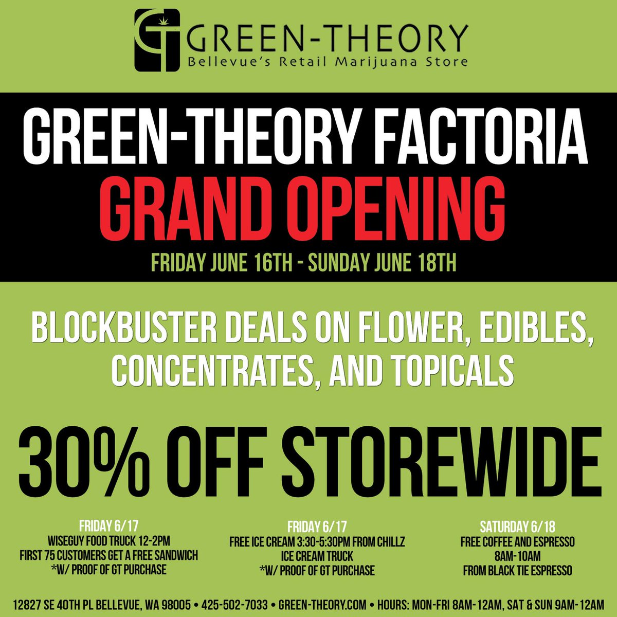green_theory502's tweet photo. Our Grand Opening is June 16th - June 18th! Everything is 30% OFF! THE ENTIRE STORE IS ON SALE &amp; WE AREN'T MOVING THIS TIME!🎉🎉
#GreenTheory https://t.co/wxjXgQkWuQ