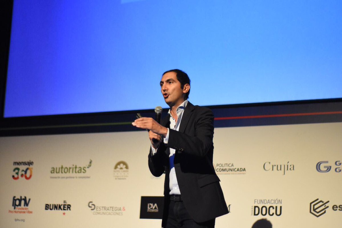 CumbreCP's tweet photo. "Hay 5 ejes de acción: escuchar, investigar, actuar, posicionar y perseverar." @davidbarguil #CumbreCartagena https://t.co/kzyGrNHB8Q