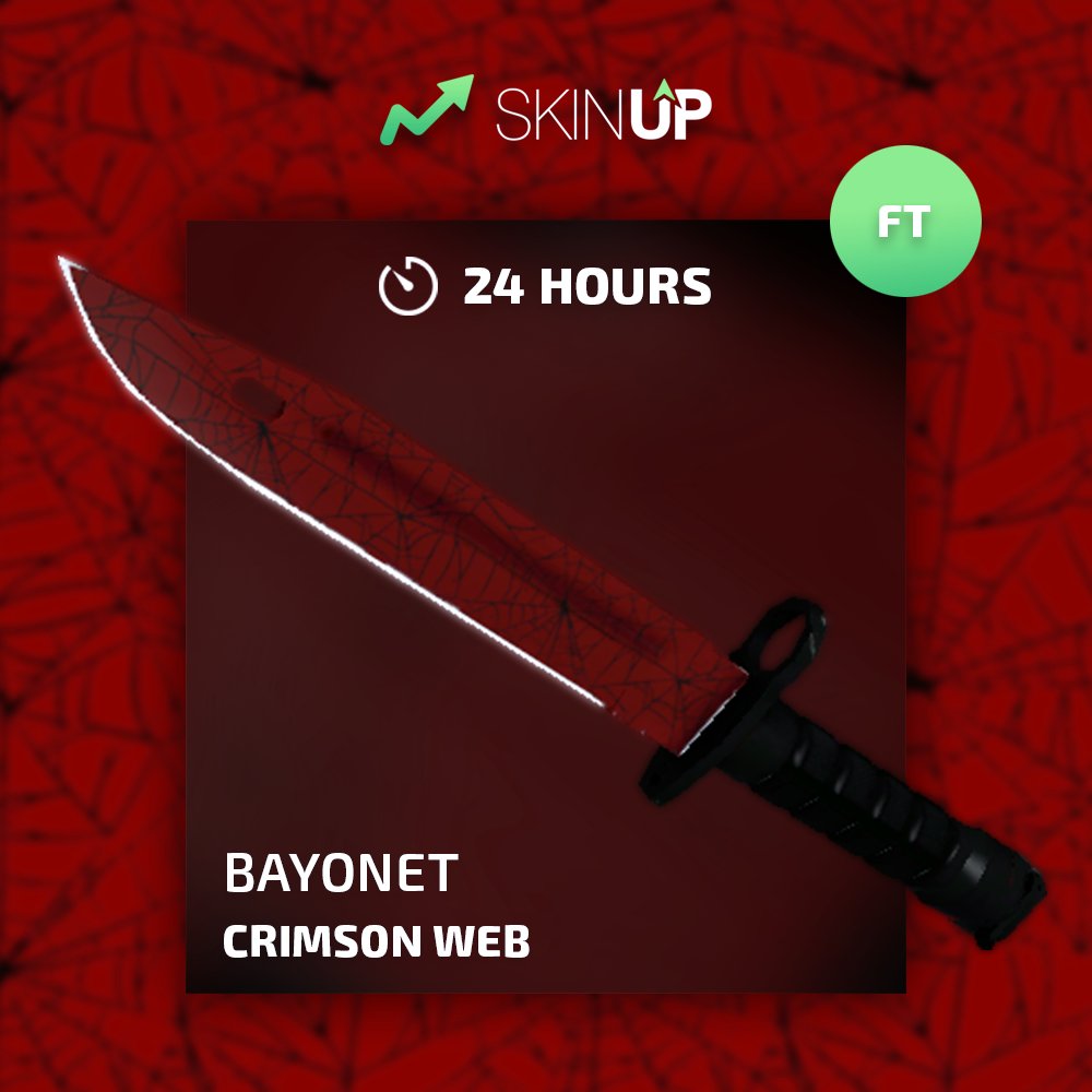 skinupgg's tweet photo. 🕸️ BAYONET | CRIMSON WEB GIVEAWAY

To enter:
➡ FOLLOW
➡ RETWEET
➡ GO https://t.co/oJWYQ9H0ht

Winner in 24 hours! https://t.co/70vHHkjr7O