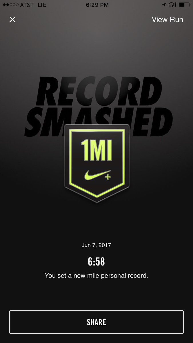 Cru33's tweet photo. You guys have no idea how proud I am of this! #Sub7mile #justdoit #nrc https://t.co/eTP1SxGhUa