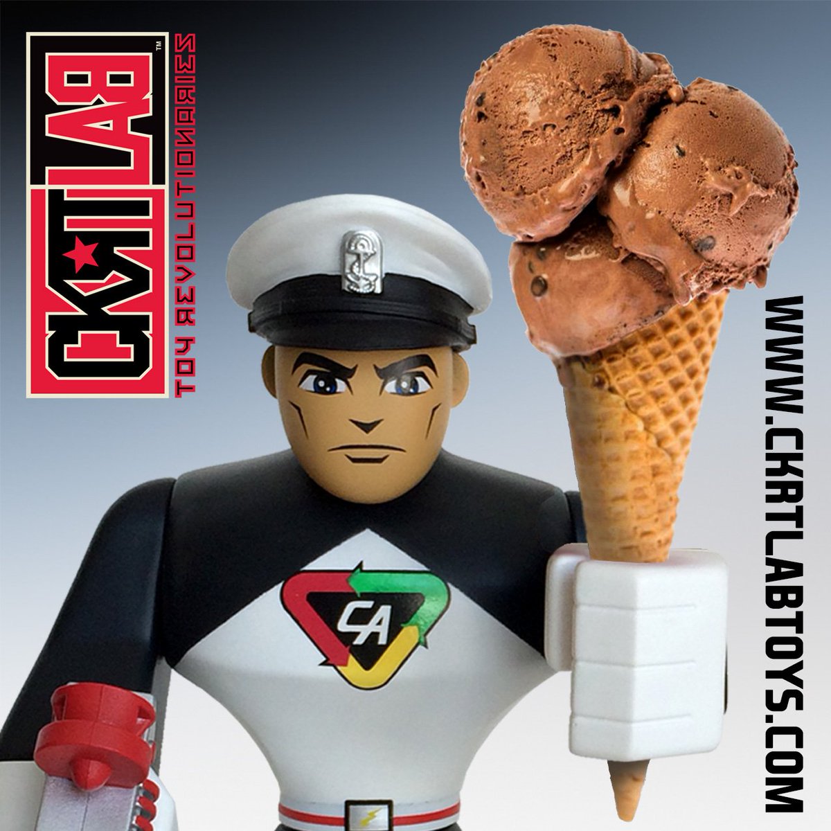 CKRTLABTOYS's tweet photo. MY HERO!! #NationalChocolateIceCreamDay #NationalChocolateIceCreamDay2017 #ChocolateIceCream #IceCream #IceCreamCone #captainaction #vinyl https://t.co/3DFwwBGojN