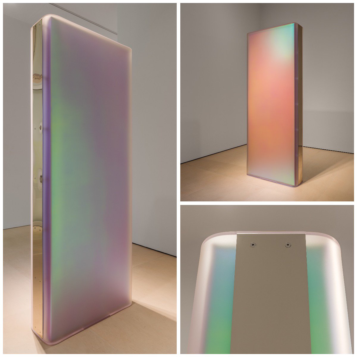 McClainGallery's tweet photo. Multiple views of #GiselaColon's 2017 "Light Slab." #art #Houston #exhibition https://t.co/gqkK6Ozrfp