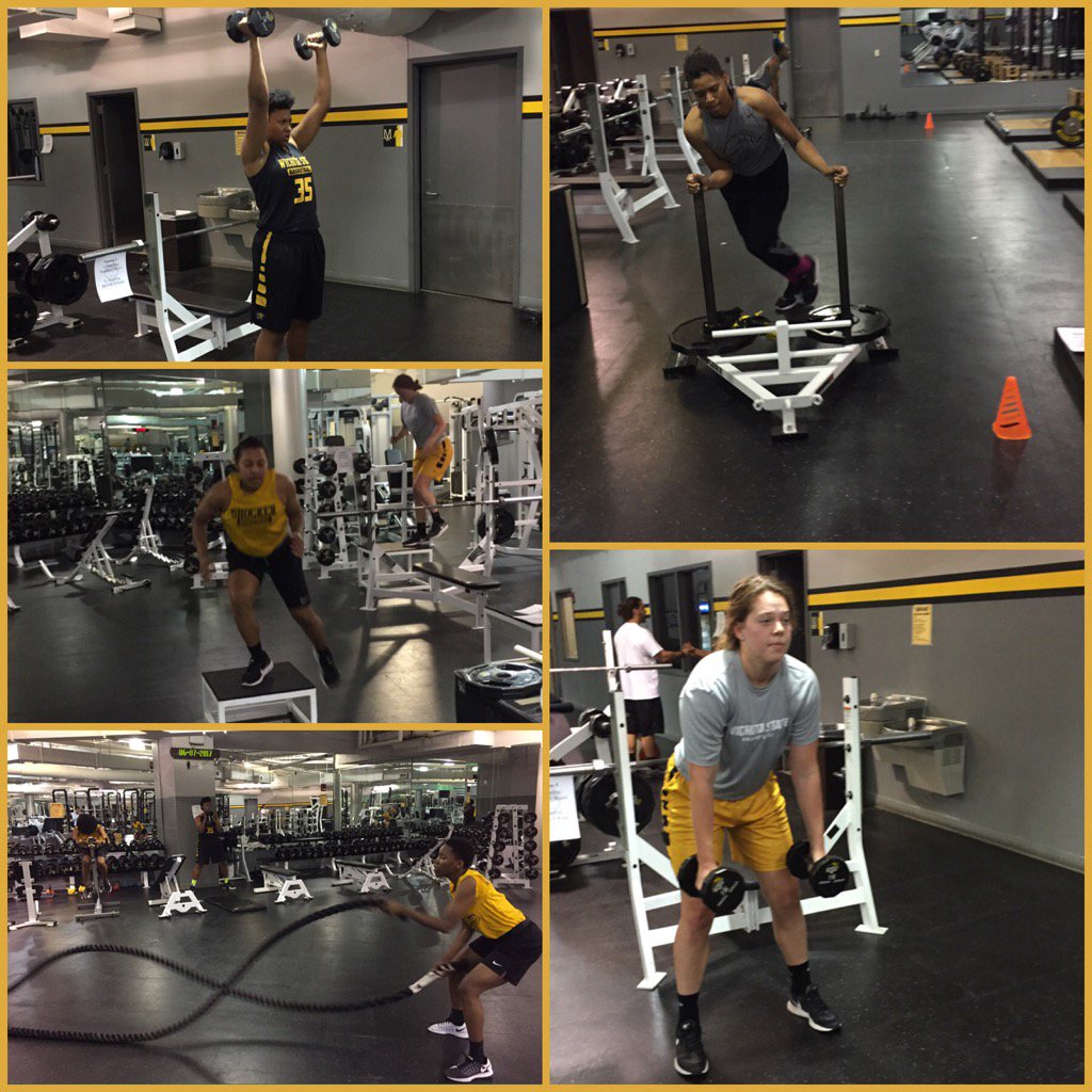 GoShockersWBB's tweet photo. @GoShockersWBB getting ready for new conference and new season! ๐๐๐ https://t.co/RzPhBqCw7p
