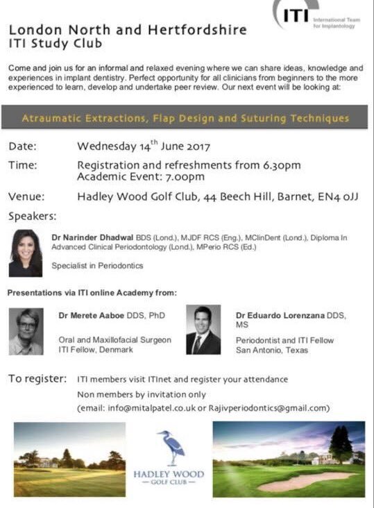 ITIUKIRELAND's tweet photo. ITI Study Club #Suturing #FlapDesign #AtraumaticExtractions #Implants https://t.co/oj2ccmgUEW