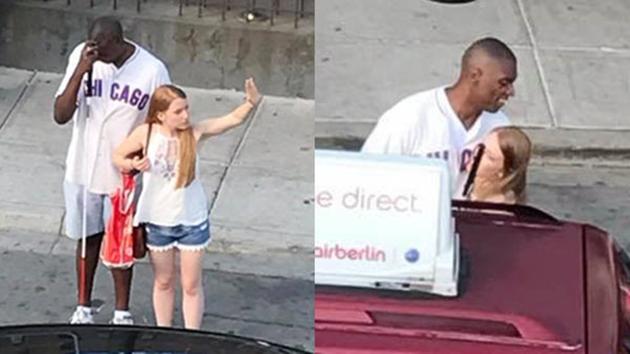 ABC7NY's tweet photo. Woman's act of kindness toward blind Cubs fan goes viral https://t.co/Ha32Y7nzFv https://t.co/3TkSfFyDl0