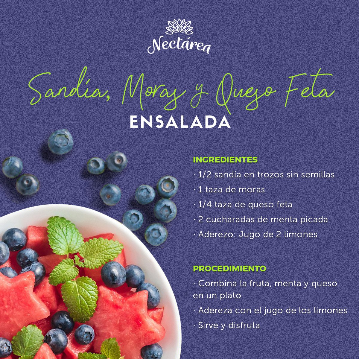 NectareaMX's tweet photo. No siempre las ensaladas son de lechuga. ¿Ya la probaste? ¡Es deliciosa! #Nectarea https://t.co/9hklNyWteF