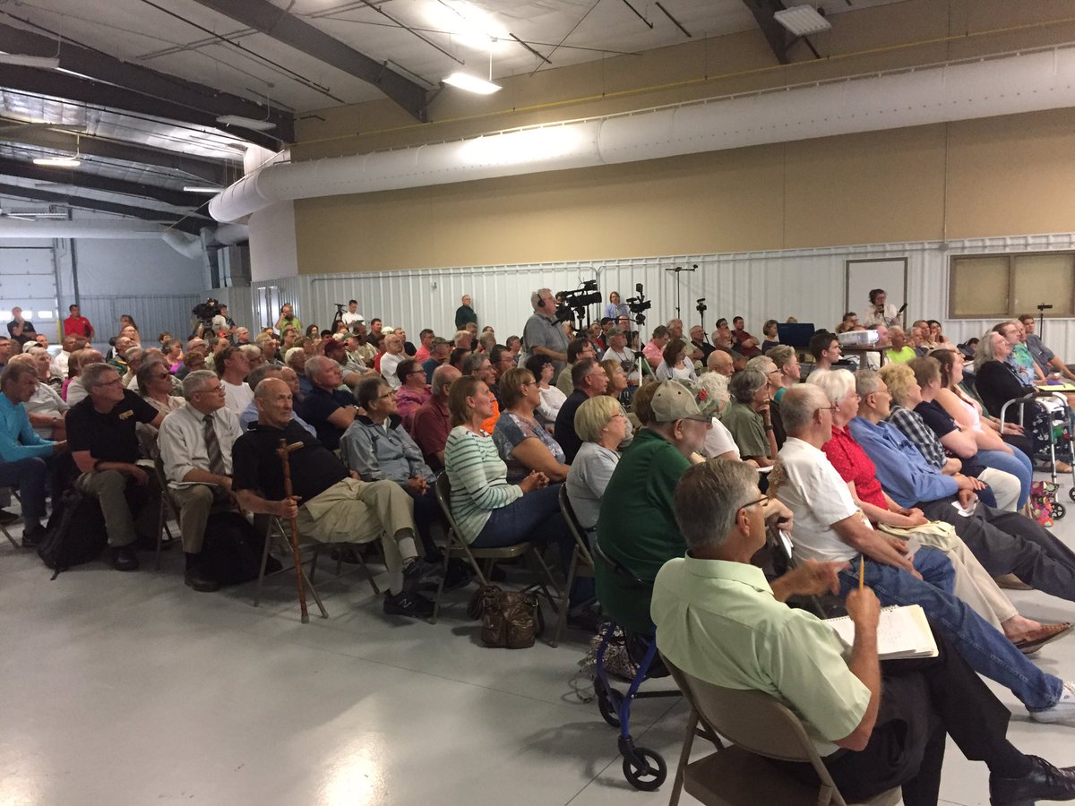 Big turnout in Kewaunee County for DNR presentation on contaminated water.