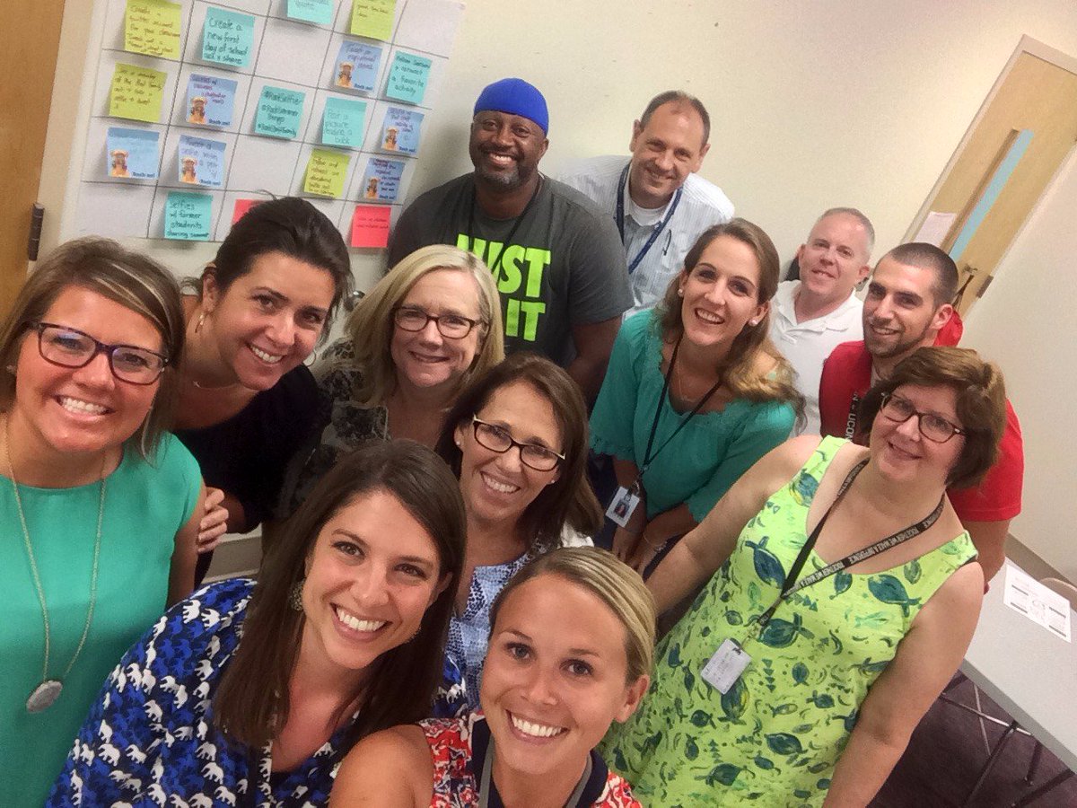 RootElem's tweet photo. Ending our meeting w/ a #RootSelfie of the SIP/LT for #Root1718! Great group of leaders excited to lead our #RootFamily!! @WCPSSNortheast https://t.co/fsxBzT4LS8