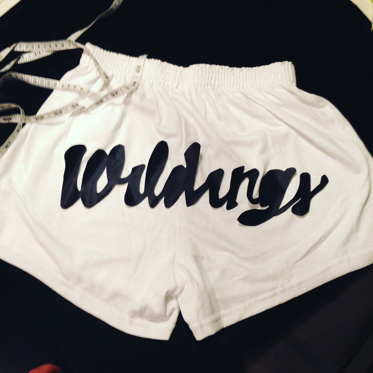 wildingsok's tweet photo. Handmaking booty shorts because it's hot as fuck, come and grab a pair at a show near you 😎 ☀️ https://t.co/jr4elyVrmf