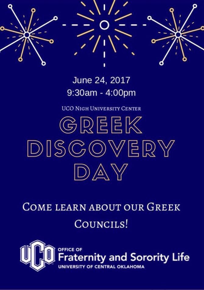 UCOAlphaGam's tweet photo. Learn more about greek life by attending Greek Discovery Day on June 24!!! ❤️❤️❤️don't miss out!!! https://t.co/Z8wFeQUNp8