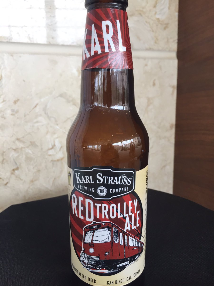 Cellar_Sisters's tweet photo. Enjoying an @KarlStraussBeer #RedTrolleyAle at the end of a long day! #beer #craftbeer #local #sandiego #discoverSD https://t.co/5y3V3pMJQS