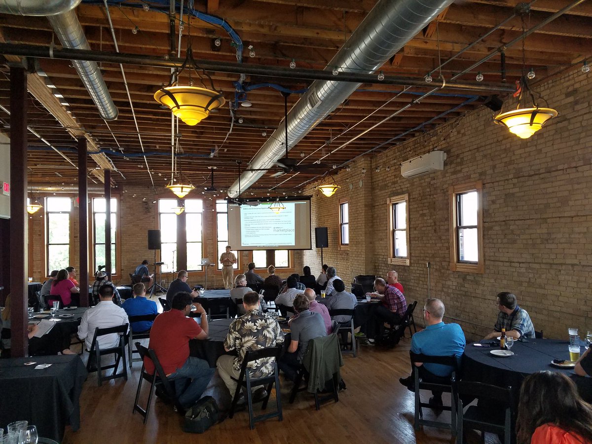 MikePattersonIT's tweet photo. Great turnout at the Minneapolis #openshift #Kubernetes meet up at #dayblock brewing. #optum #uhg #RedHat https://t.co/9H70OGseqB