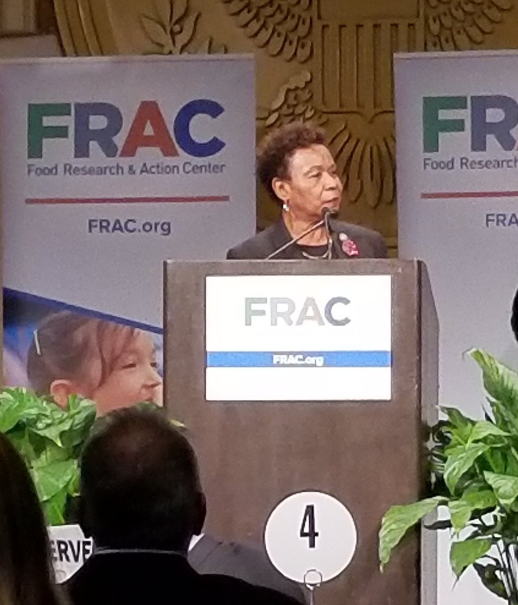 fractweets's tweet image. Urging everyone to take the #SNAPChallenge, @RepBarbaraLee recalls not being able to concentrate bc she had $2 left in a week for food.