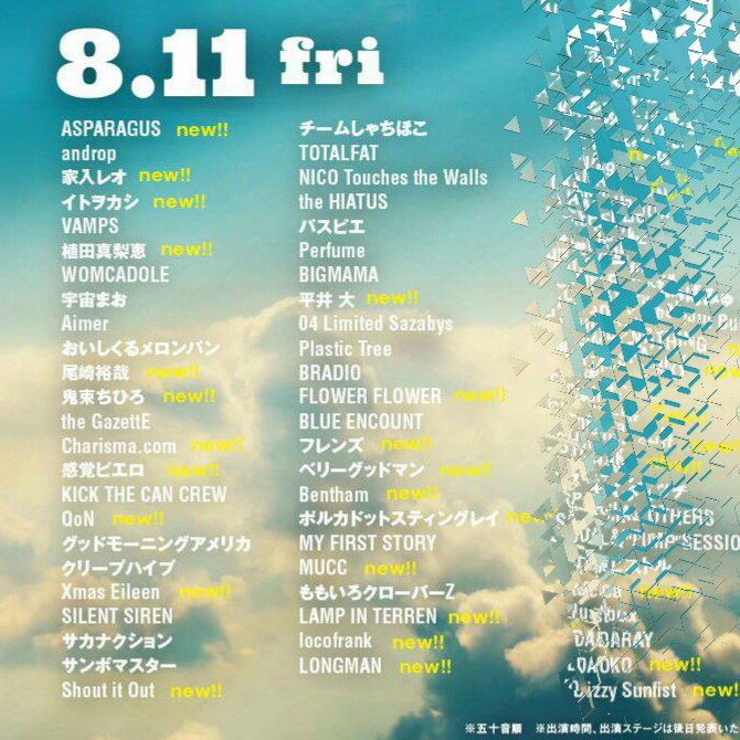 FLOWER FLOWER akan tampil di ROCK IN JAPAN FESTIVAL 2017 (8.11)
#flowerflower #フラフラ #RIJFes #rijfes2017 #yui #yuiindonesia #yuiindo