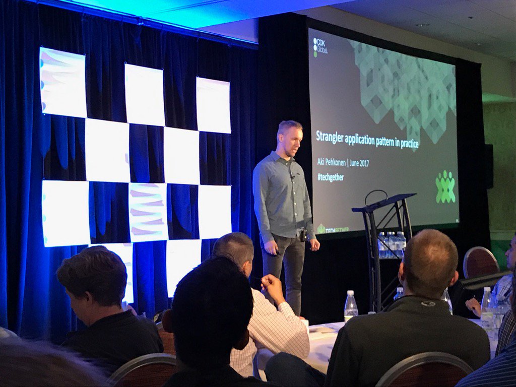 evilchuck11's tweet photo. #techgether @apehkone making the DMS smaller https://t.co/b0kxds2nkh