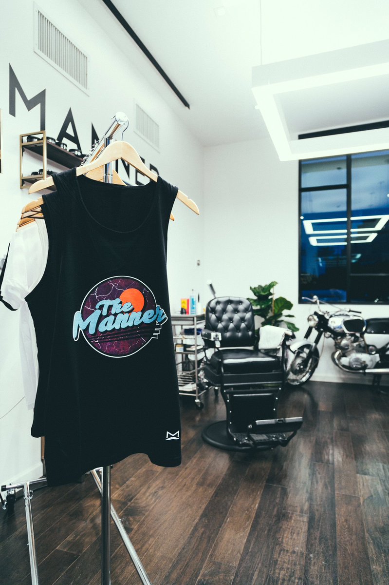 DPLOYD's tweet photo. When your barber's threads are as fresh as his cuts 💈✂️ @TheMannerbarber New summer tanks available at the shop! https://t.co/q1QXz2cc9X