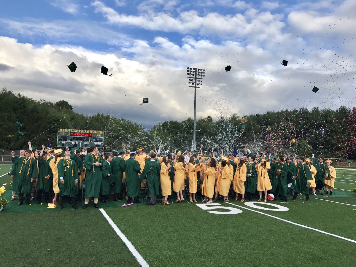 deerlakessd's tweet photo. Thank you @WPXIScott for providing us with a spot on forecast that allowed Deer Lakes to hold tonight's commencement ceremony outdoors. https://t.co/tFdXIOyxW3