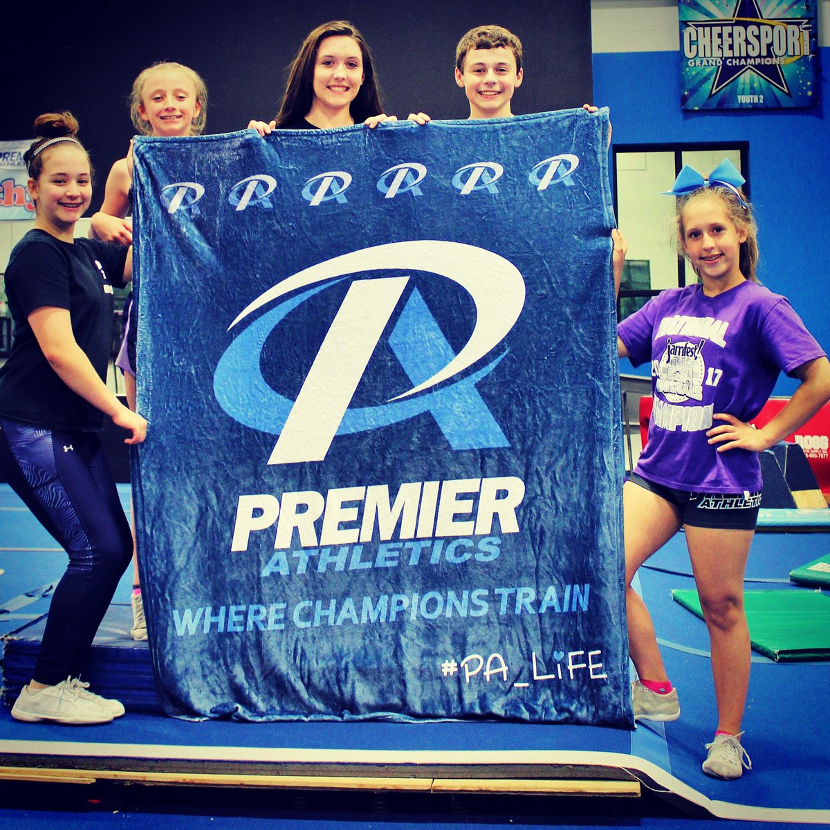 We recently completed a photo blanket for Premiere Athletics. Let us do a photo blanket for your team using a photo, logo, or text.