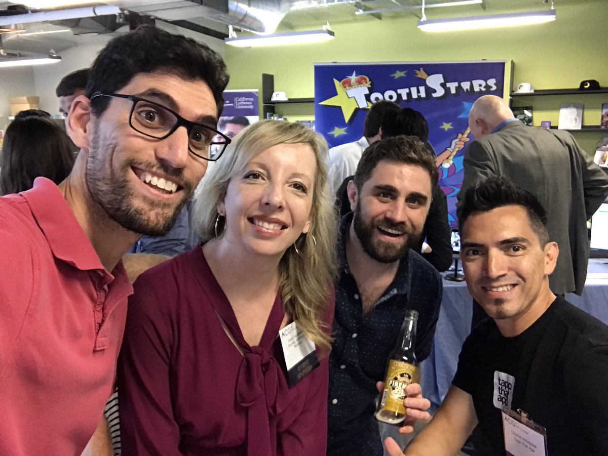 AlonGoren's tweet photo. Hanging at @ACG_101 pitch event with @HeidiHubbeling from @StubbsAlderton & @charliehinojosa from @TappThatAppIO!!! #longla #long805! https://t.co/t02slQe4cR