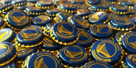 AnchorBrewing's tweet photo. Caps off, game on. Cheer on the @warriors tonight with a California Lager, a golden lager for the Golden State! #RaiseYourAnchor Dub Nation! https://t.co/JnjWbDcw6z