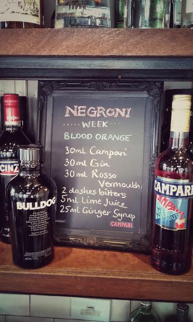 Lunch special Spicy Baked Salame... $13 till 4pm #traditional #justlikenona 
Blood orange Negroni #NegroniWeek #CampariNZ #charity #KLF