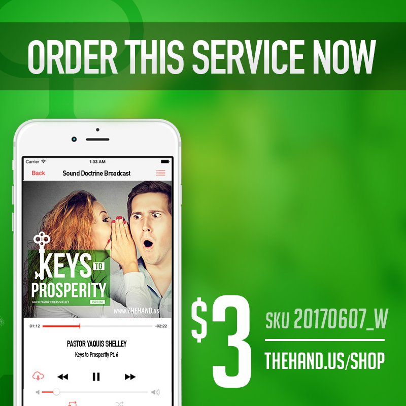 HandoftheLord's tweet photo. The Hand of the Lord International, Wednesday 7PM Service; "Keys to Prosperity", Taught by: Pastor @YaQuisShelley  #KeysToProsperity https://t.co/0yrNOcJTKw