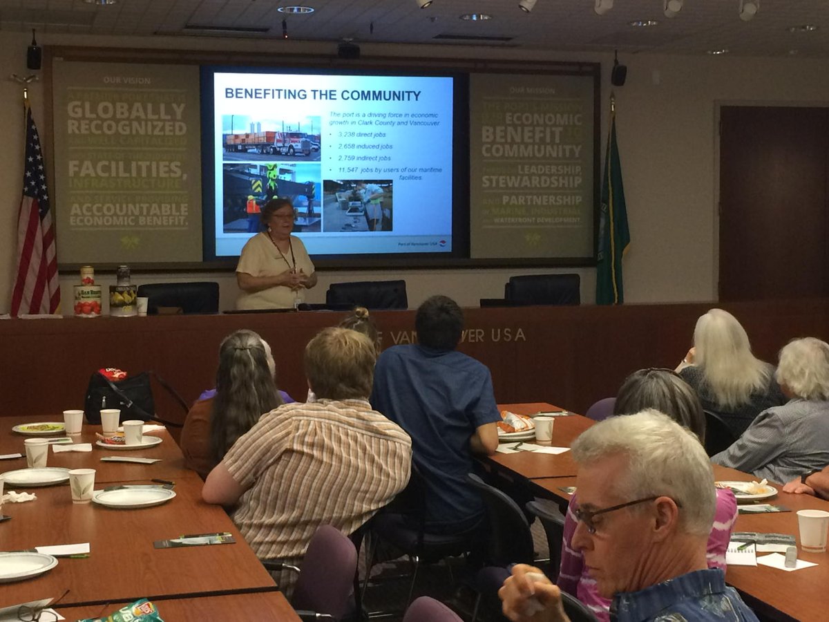 Always enjoy helping <a href="/jrawls/">jrawls</a> with our public tours. She's amazing, and I learn something new every time! <a href="/portvanusa/">Port of Vancouver USA</a>