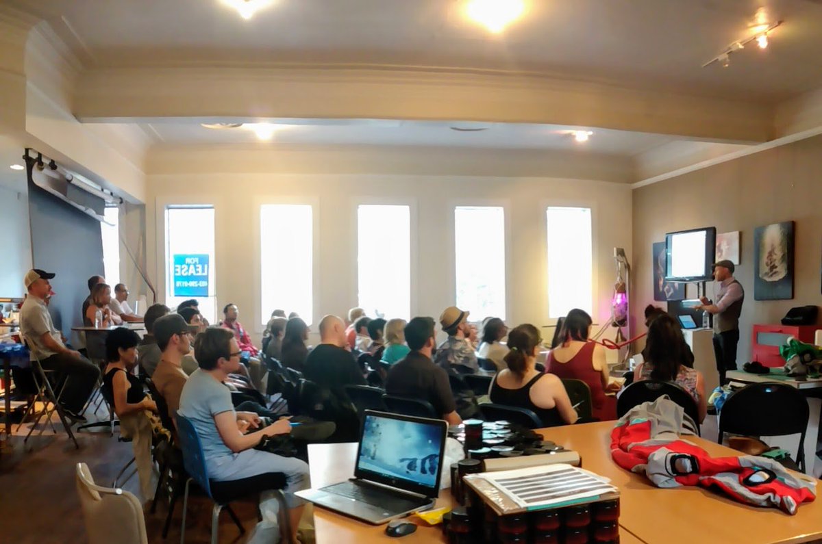 ARCHEloft's tweet photo. #SleepHacks is the theme tonight at #biohackyyc meetup with Burt Campbell at our makerspace. https://t.co/Mx4KtJe7KN