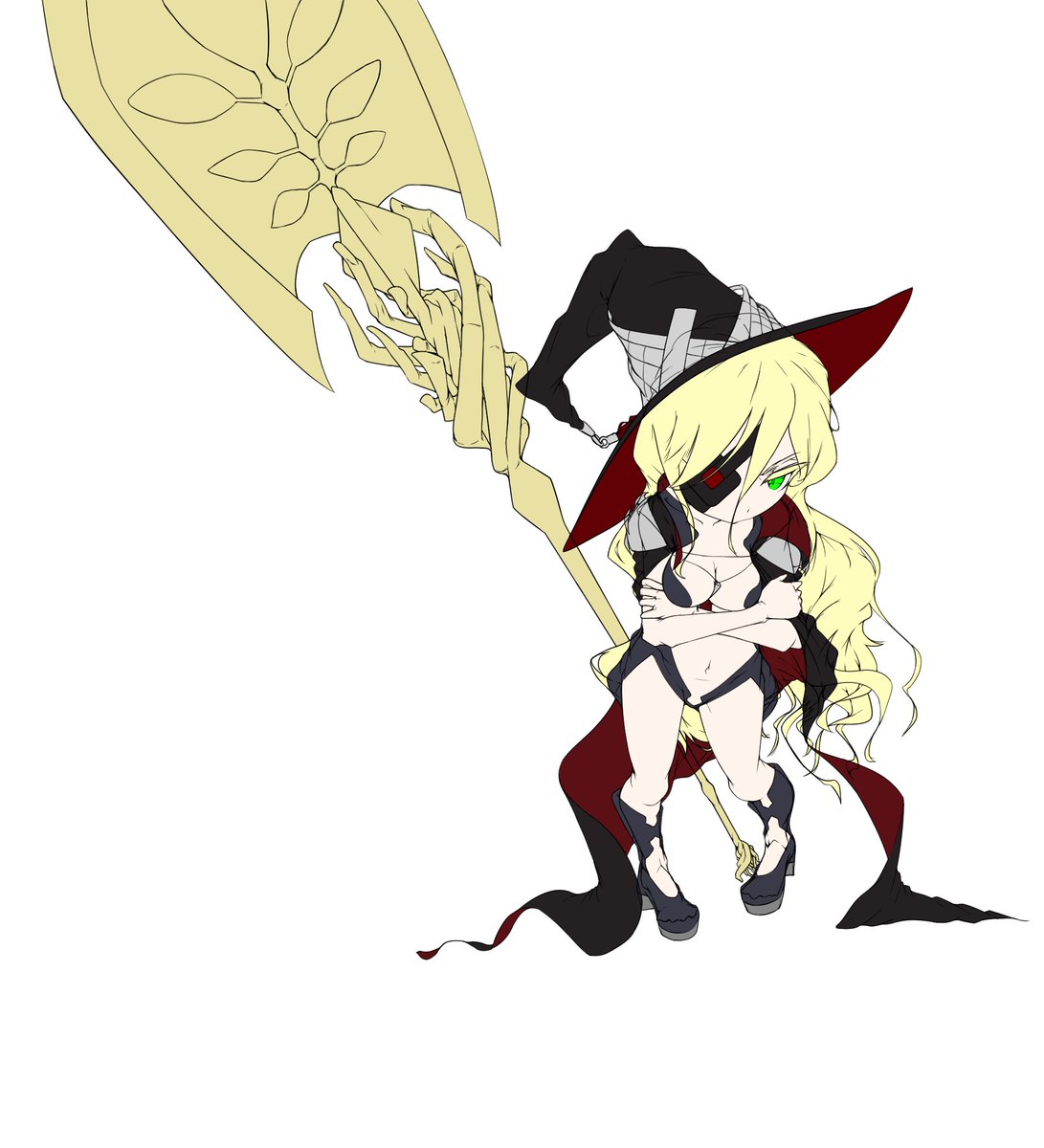 線画に(ラフ合わせて)4～5時間
色の下地に1時間ちょっと...

もうちょっと早く描けるようになりたいもんですな
後は無駄な線消して色塗れば完成かぁ...ゔぁ～
#オティヌス #禁書 