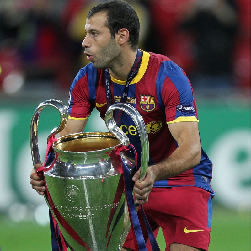  - Olympic Golds: 2

- Champions Leagues: 2

- La Ligas: 4

- Copa del Rey: 4

Happy birthday Javier Mascherano 
