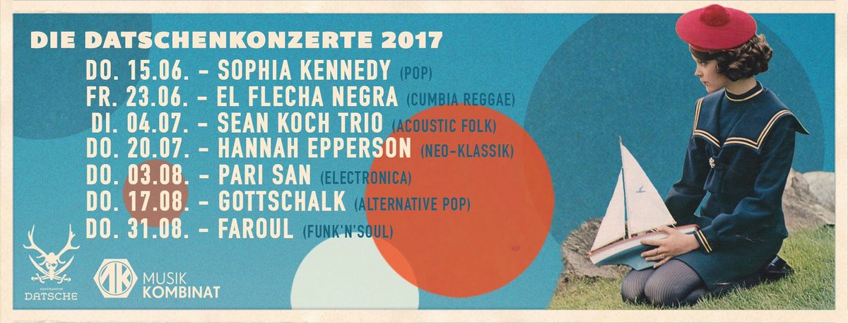 Staatsi's tweet photo. Es ist wieder soweit! <3
#datschenkonzerte @MusikkombinatMD https://t.co/WxPT3h4Xlu