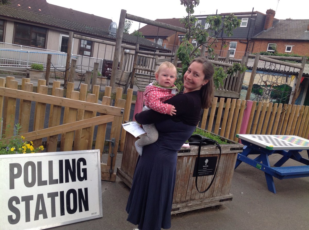Voted! #babiesatpollingstations #thisishowwevotenow #votesforwomen #GeneralElection2017 #GE2017