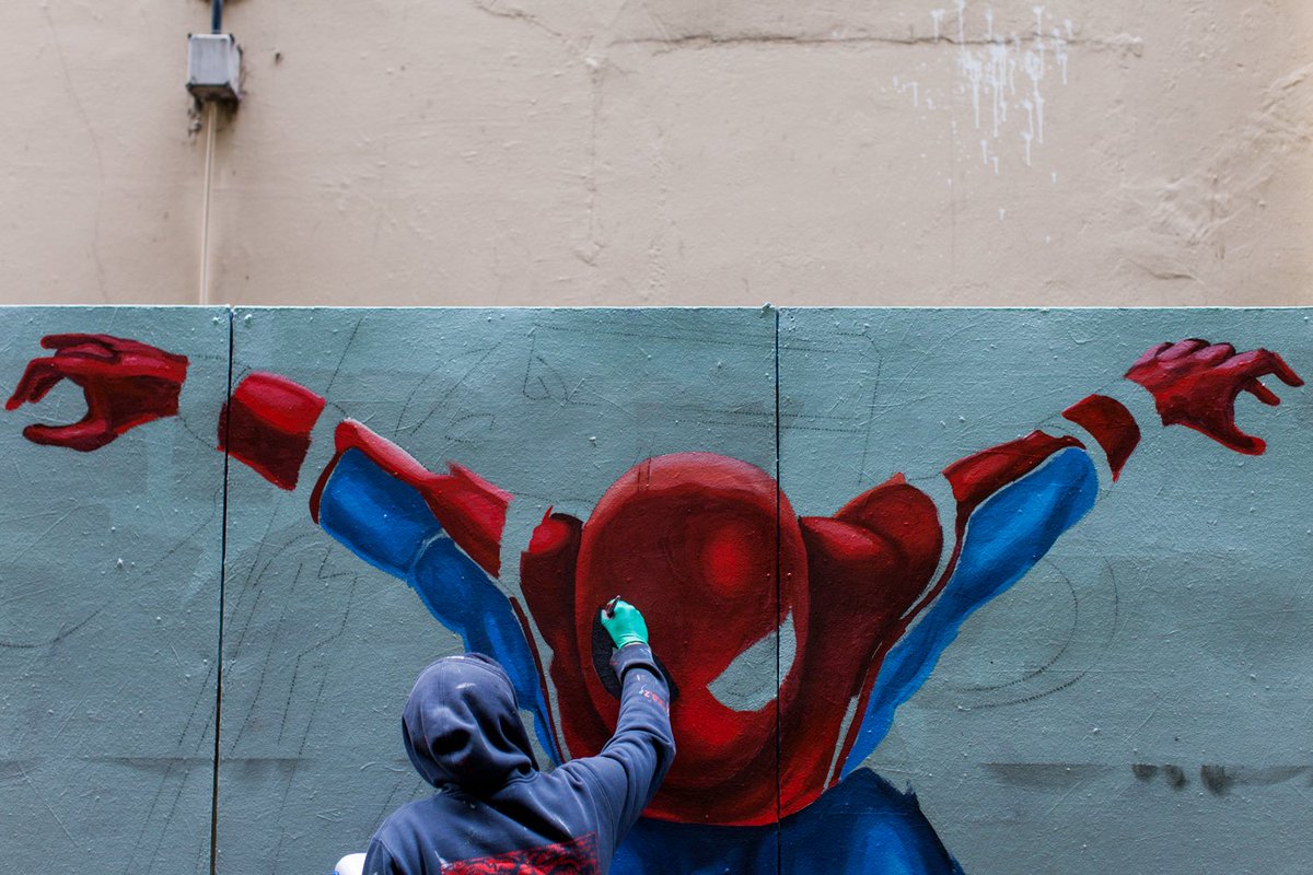 MelbourneLyf's tweet image. Spider-Man selfies are coming to a Melbourne laneway near you! 🕷️ @Melbourne #SpiderManHomecoming melbournelyf.com/spider-man-mur…