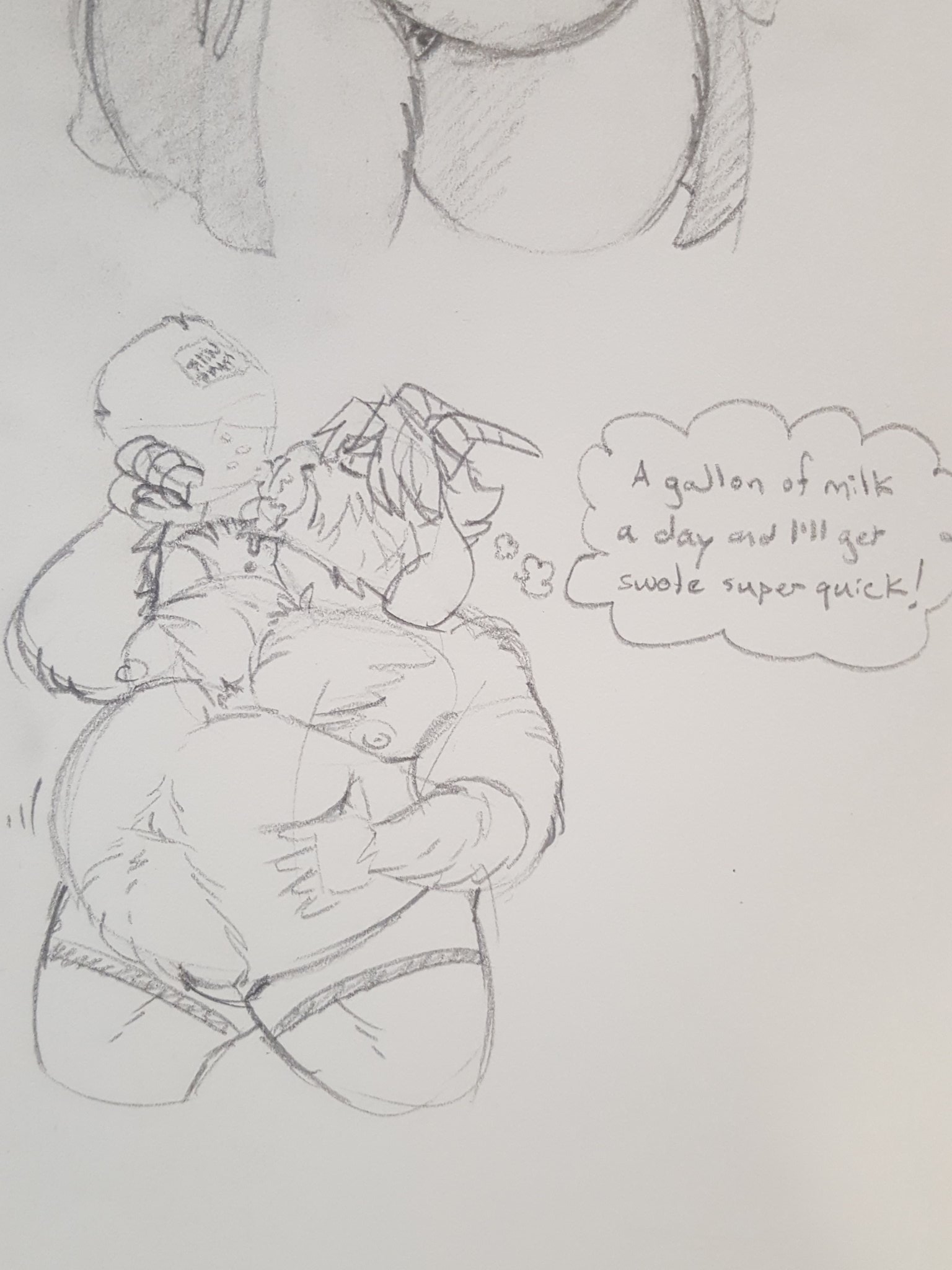 “Someone misinformed Asgore on milk's protein and fat content” .