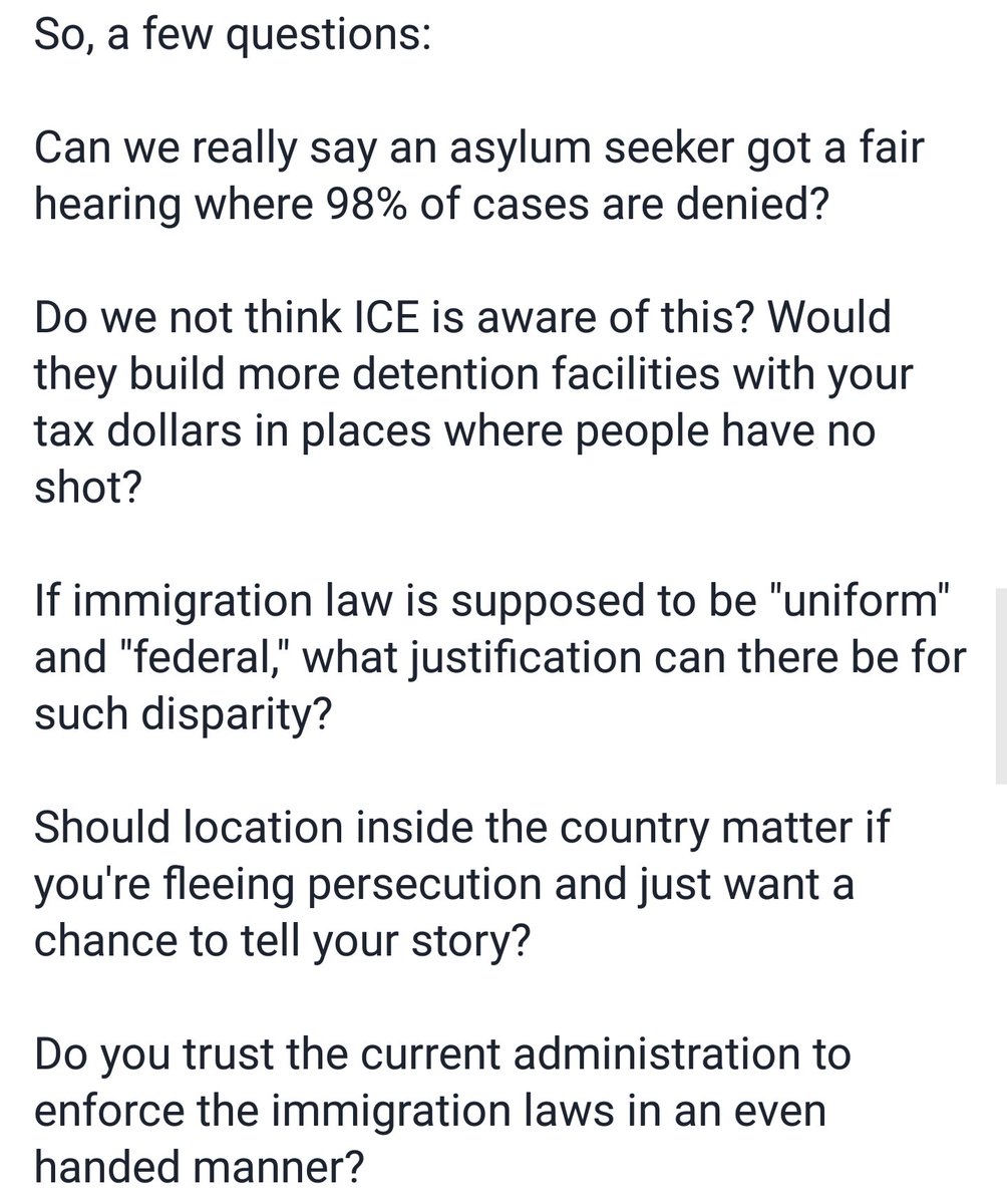 HMAesq's tweet photo. Today's #ImmigrationTip: Asylum depends on location, location, location.
Read this from former immigration judge Paul Schmidt: https://t.co/UCV9x5AkLQ