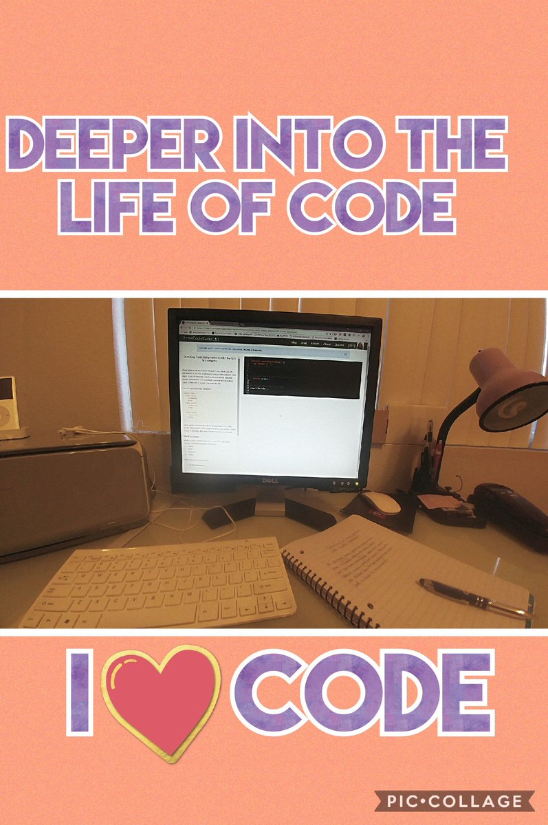 shelovestocode's tweet photo. #100DaysOfCode #freecodecamp #javascript #shelovescode https://t.co/albiOLidMI