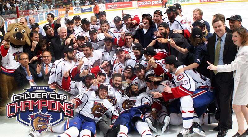 dwillsnhl's tweet photo. 10 years ago today: @Lappy14 scores goal, assists on @Ajay_Baines game-winner. Playoff MVP @CP0031 makes 29 saves. Bulldogs win @CalderCup. https://t.co/SKWpDRef5n