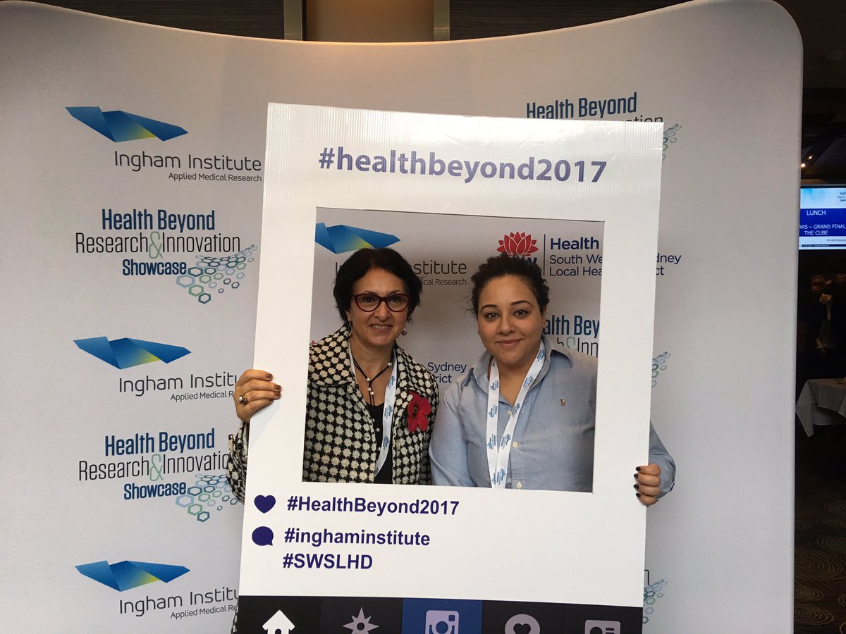 Afaf_Girgis's tweet photo. The 2 Girgis/Gerges members of our #Psychooncology Research Group enjoying second day if #HealthBeyond2017 @InghamInstitute @swsydUNSW https://t.co/cfPRNuuXum