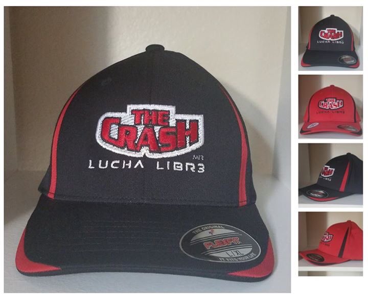 LuchaShopMerch's tweet photo. Now at https://t.co/giPIkPRqHc - Official @TheCrashLuchas merch!  Shipping worldwide. Hats are Flexfit &amp; Ts are US sizes up to 5XL 👊🏽👊🏽 https://t.co/3ryxSCjE6T