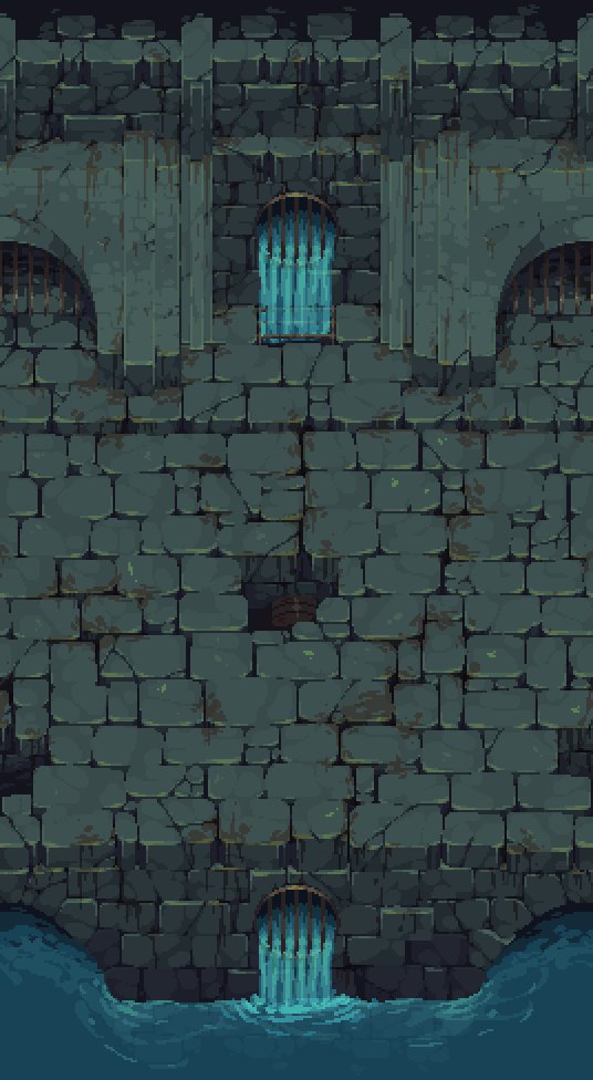 sennin_'s tweet photo. Completed the first sewer environment tile for @TheIronOath. Will post the progress gif tomorrow :) #pixelart #gamedev #indiedev #indiegame https://t.co/6m8lJesusj